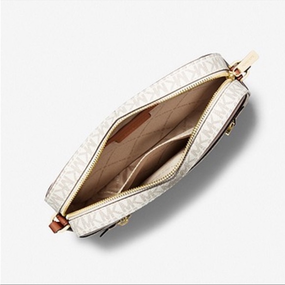 MICHAEL KORS Jet Set Large Vanilla Logo Crossbody Handbag - Picture 3 of 8